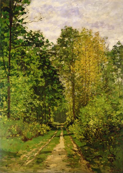 Waldweg, 1865 von Claude Monet